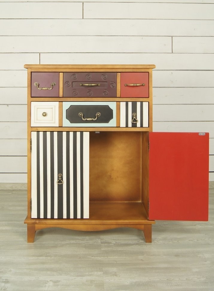 Вертикальный комод Gouache Birch (2 ящика) арт G20016ETG/1-ET