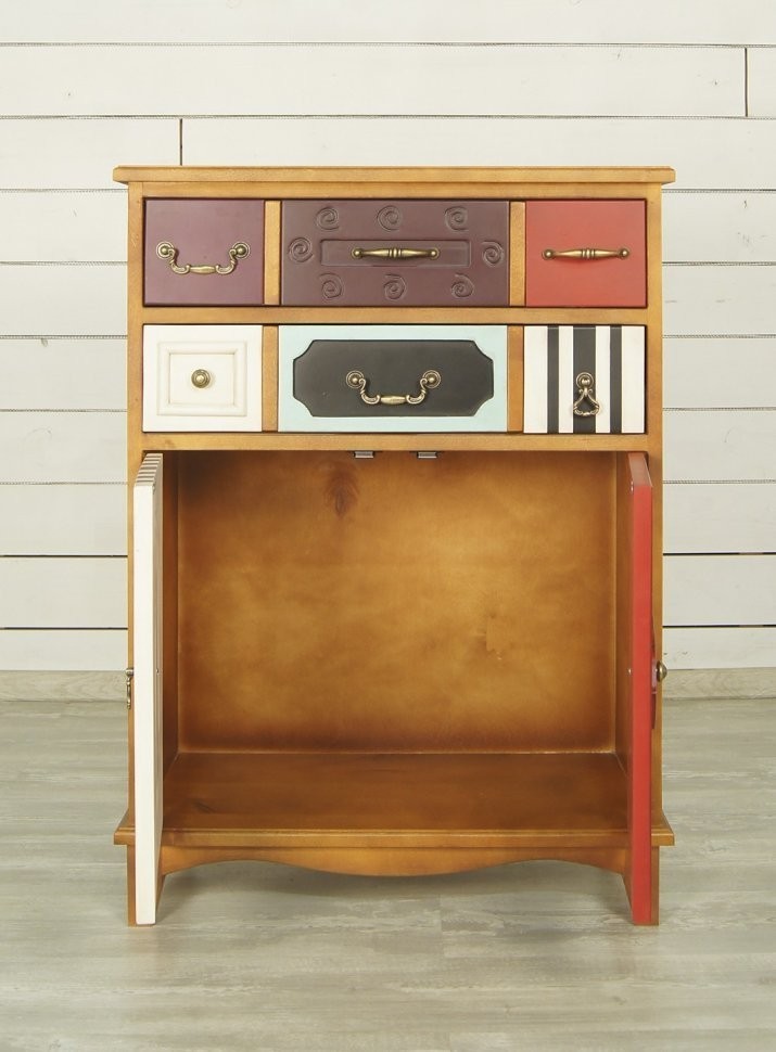 Вертикальный комод Gouache Birch (2 ящика) арт G20016ETG/1-ET