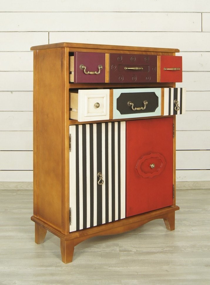 Вертикальный комод Gouache Birch (2 ящика) арт G20016ETG/1-ET