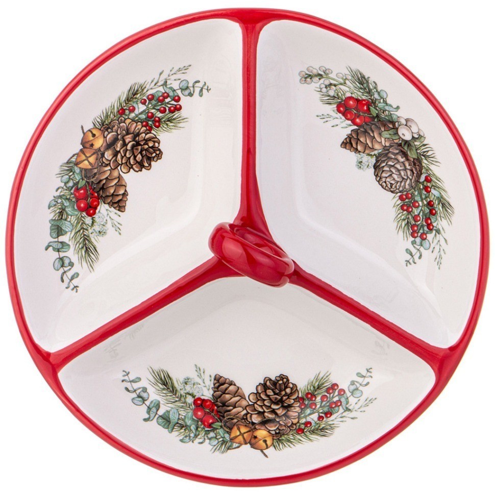 Менажница agness “celebration" 3 сек. 22*7,7 см (358-2259)