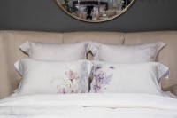 Комплект постельного белья сатин принт Фиори,сиренево-белый,200*220- 1шт,50*70 -2шт (TT-00015271)