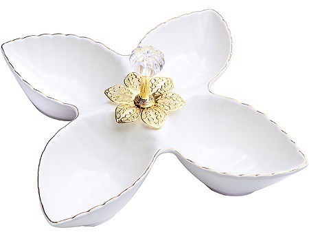 Менажница фарфоровая LORAINE 4 секции (60040)