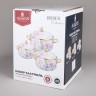 Набор кастрюль agness эмалированных серия "irises", 6пр. 2,1л, 2,8л и 3,8л (950-607)