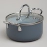 Кастрюля agness с антип. покр.  и стекл. крышкой 950 мл, 14*7 см (906-262)