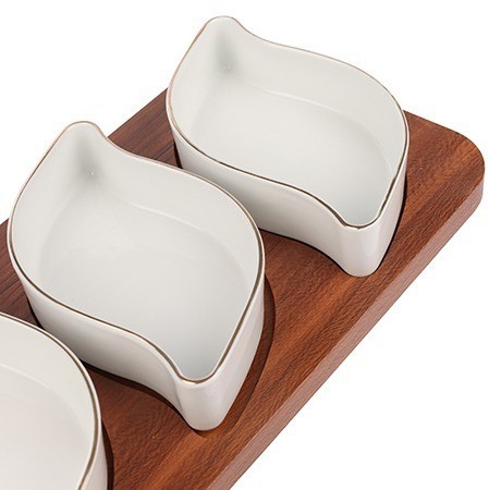 Менажница керамическая для сервировки 3 блюда LORAINE (90031-317)