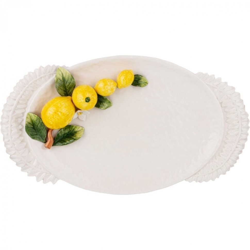 Блюдо овальное  "лимоны" 47х27см Annaluma (628-717)