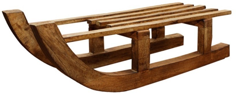 Декор сани TR-AM-921, Дерево, Light burnt, ROOMERS FURNITURE