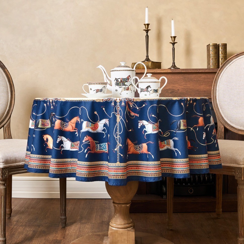 Скатерть круглая "passage"150 см  ,белый, 100% хлопок ,твил Lefard (850-759-24)