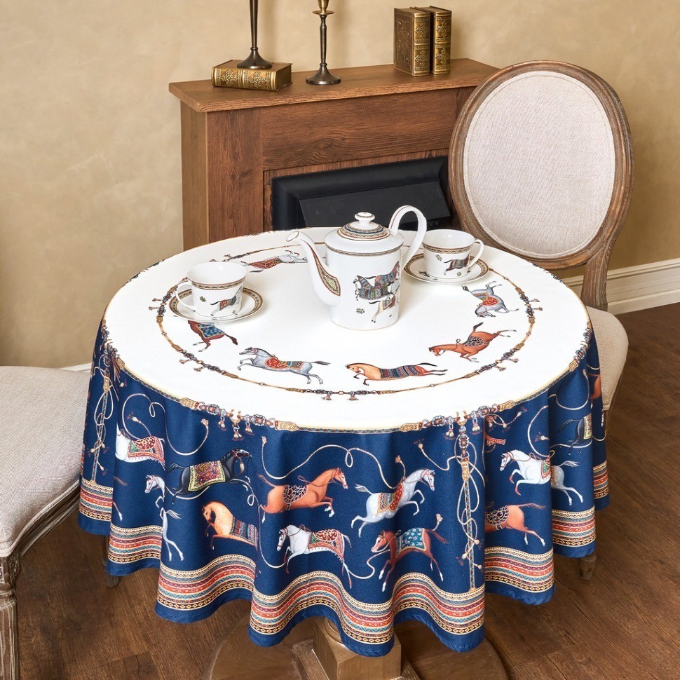 Скатерть круглая "passage"150 см  ,белый, 100% хлопок ,твил Lefard (850-759-24)