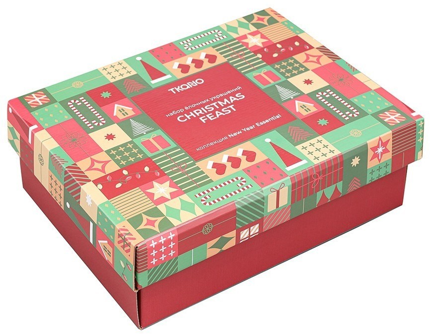 Набор ёлочных украшений christmas feast из коллекции new year essential, 4 шт. (79396)