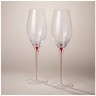 Набор бокалов для шампанского из 2 шт "accent" red 300 мл Lefard (693-053)