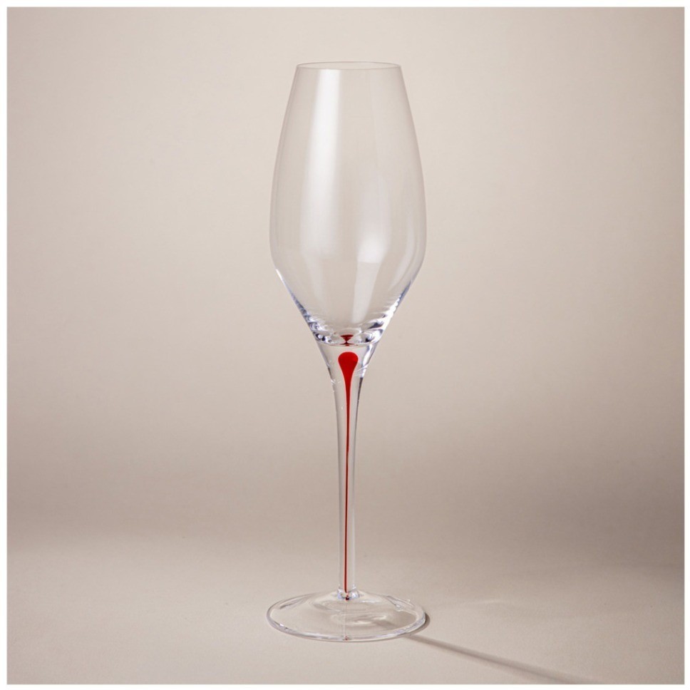 Набор бокалов для шампанского из 2 шт "accent" red 300 мл Lefard (693-053)
