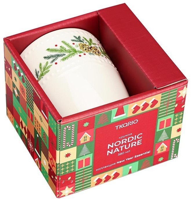 Кружка nordic nature из коллекции new year essential, 360 мл (79243)