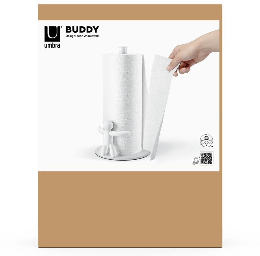 Держатель для бумажных полотенец buddy, белый (75778)