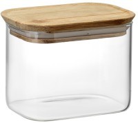 Банка для хранения прямоугольная glass acacia, 600 мл (79986)