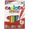 Фломастеры суперсмываемые Carioca Doodles 12 цветов 42314/151918 (4) (66526)