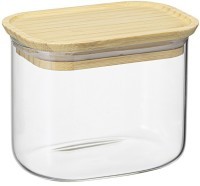 Банка для хранения прямоугольная glass bamboo, 600 мл (77507)