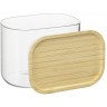 Банка для хранения прямоугольная glass bamboo, 600 мл (77507)