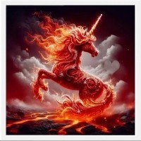 Картина Легенда алого ветра с кристаллами Swarovski (2456)