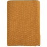 Плед вязаный из хлопка цвета шафрана из коллекции essential, 130х180 см (65881)