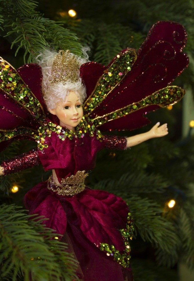 Подвеска фея 31х21х5 см красная (83945)