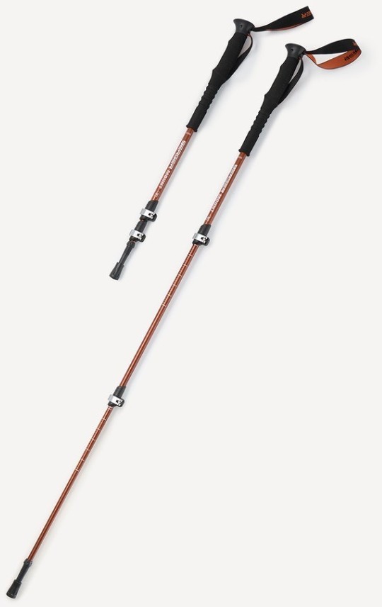 Треккинговые палки Berger Hiking Mount, 65-135 см, 3-секционные, терракотовый (2119449)