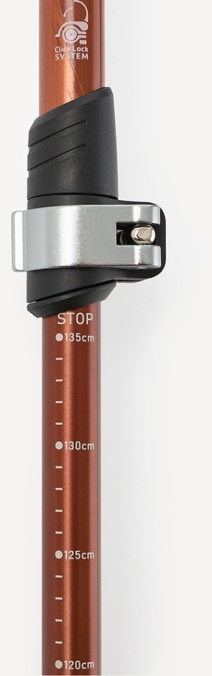 Треккинговые палки Berger Hiking Mount, 65-135 см, 3-секционные, терракотовый (2119449)