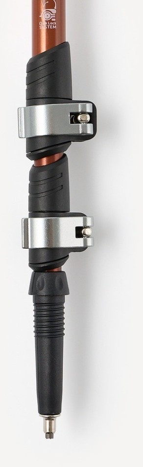 Треккинговые палки Berger Hiking Mount, 65-135 см, 3-секционные, терракотовый (2119449)