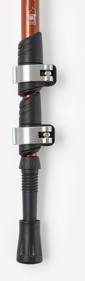 Треккинговые палки Berger Hiking Mount, 65-135 см, 3-секционные, терракотовый (2119449)