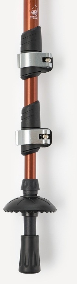 Треккинговые палки Berger Hiking Mount, 65-135 см, 3-секционные, терракотовый (2119449)