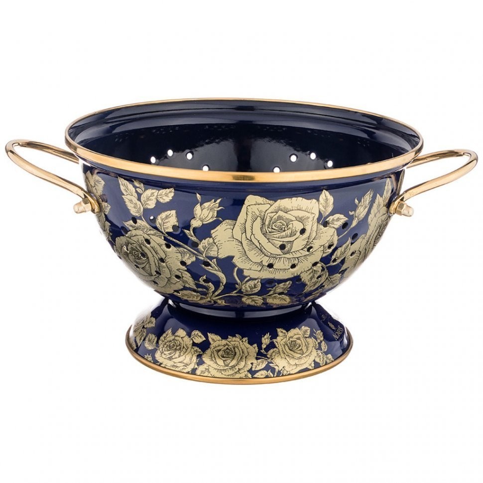 Дуршлаг agness эмалированный, серия ренессанс 22см Agness (950-189)