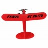Радиоуправляемый самолет Piper Cub J3 для начинающих 2.4G (FX803-RED)