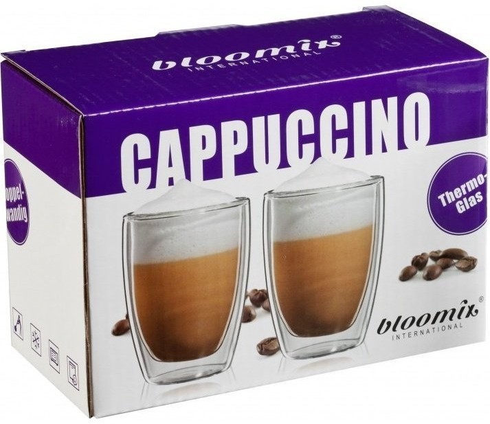 Bloomix Набор стаканов "Капучино Рим" Coffee, 200 мл, 2 шт C-112-200-G-set2