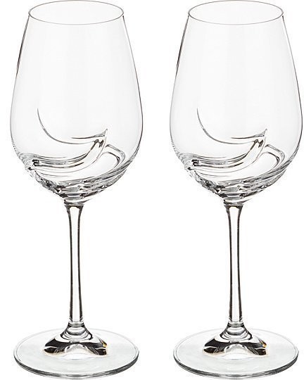 Набор бокалов для вина из 2 шт. "turbulence" 350 мл высота=22,5 см Bohemia Crystal (674-509)