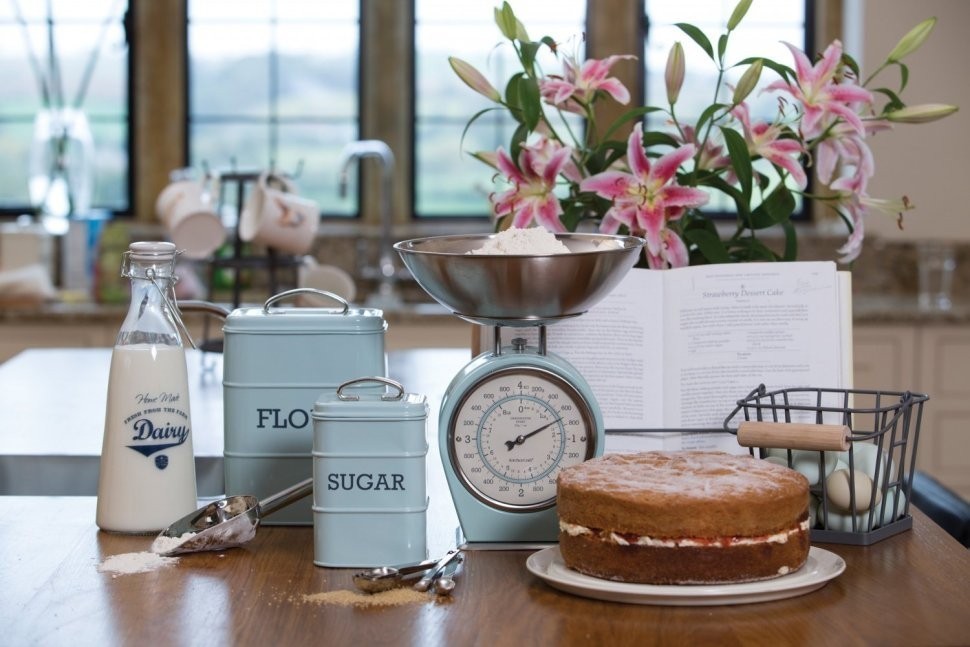 Kitchen Craft Весы кухонные механические  Living Nostalgia blue LNSCALEBLU