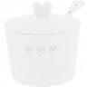 Bastion Collections Сахарница с ложкой White 3 Нearts Spoon Grey LI/SUGAR 001 GR