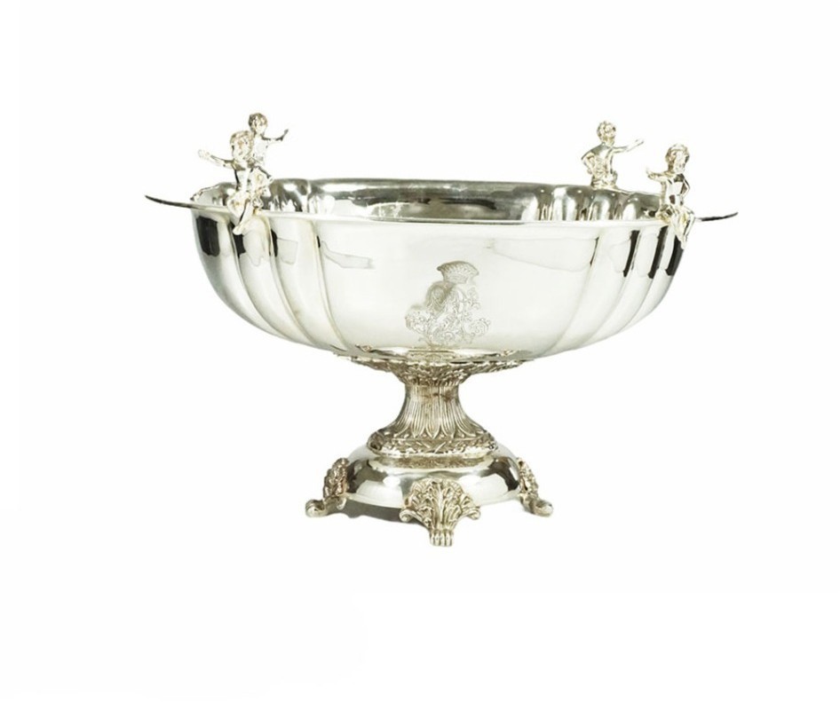 Чаша 10360bird/S, никель, посеребрение, silver, ROOMERS TABLEWARE