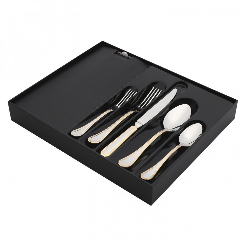 Набор столовых приборов FLORENCE GOLD 30 шт H52464