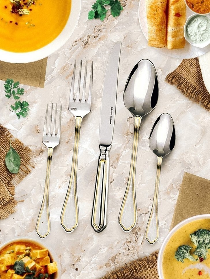 Набор столовых приборов FLORENCE GOLD 30 шт H52464