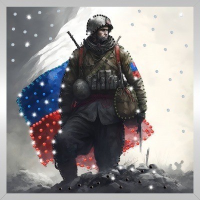 Картина НА СТРАЖЕ РАССВЕТА с кристаллами Swarovski (3159)