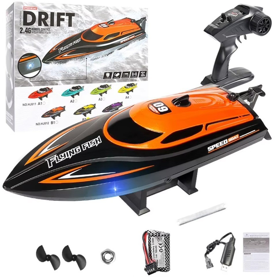 Радиоуправляемый катер (30 см, 25 км/ч, акб 700 mAh) (HJ812-B1)