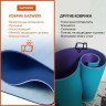 Коврик для йоги и фитнеса спортивный ТПЭ 183x61x0,6 см голубой/синий DASWERK 680033 (95628)