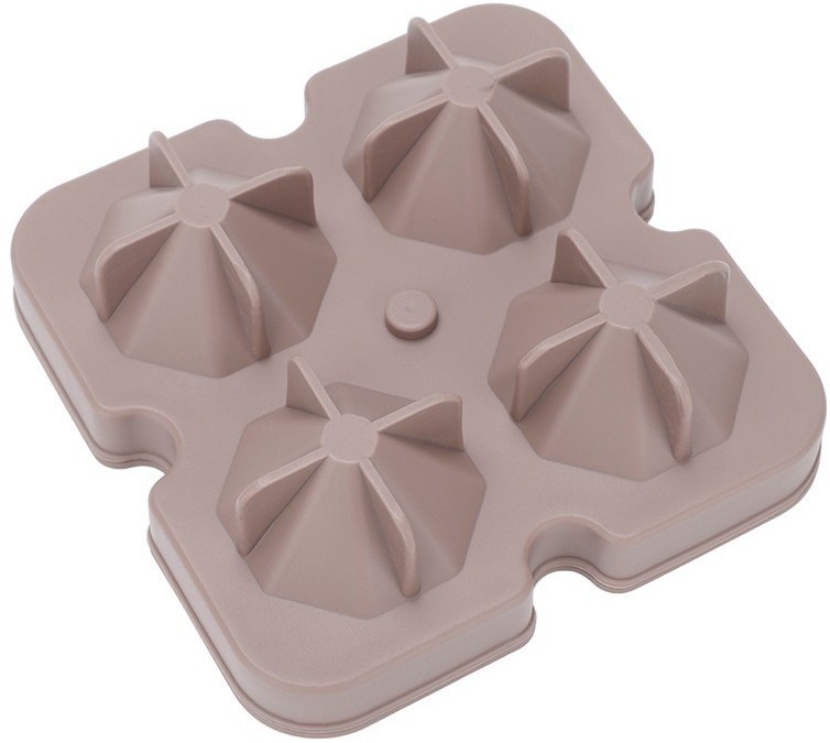 Форма для льда ice diamond, пепельно-розовая (77411)