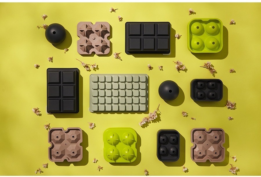 Форма для льда ice diamond, пепельно-розовая (77411)