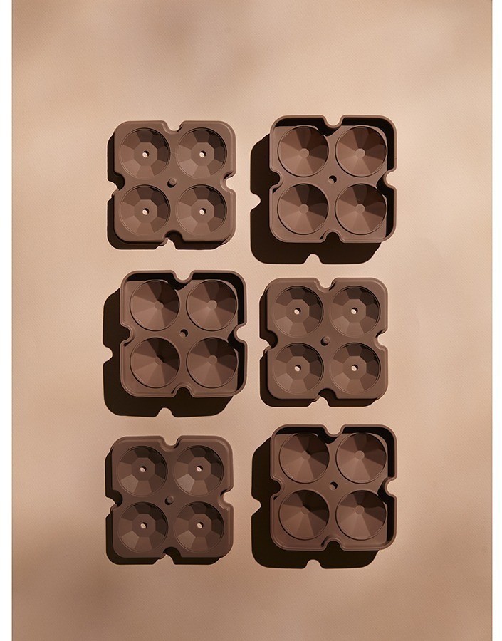 Форма для льда ice diamond, пепельно-розовая (77411)