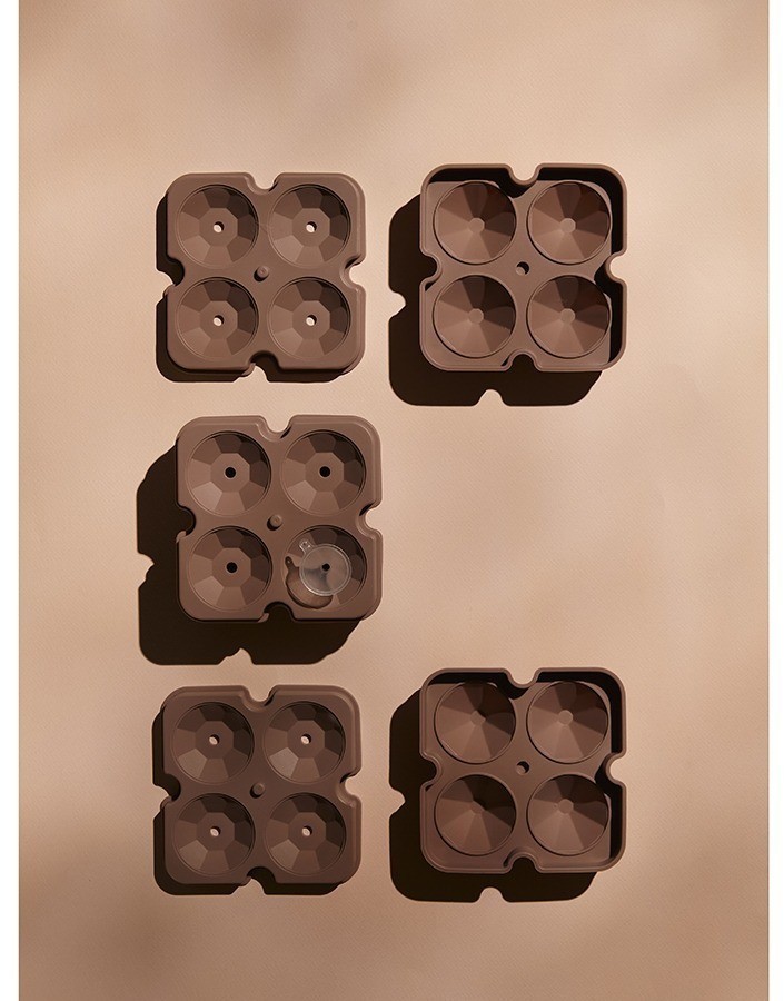 Форма для льда ice diamond, пепельно-розовая (77411)