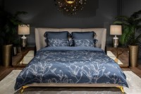 Пододеяльник принт тенсель Магнолия cиний 220*200 (TT-00014145)