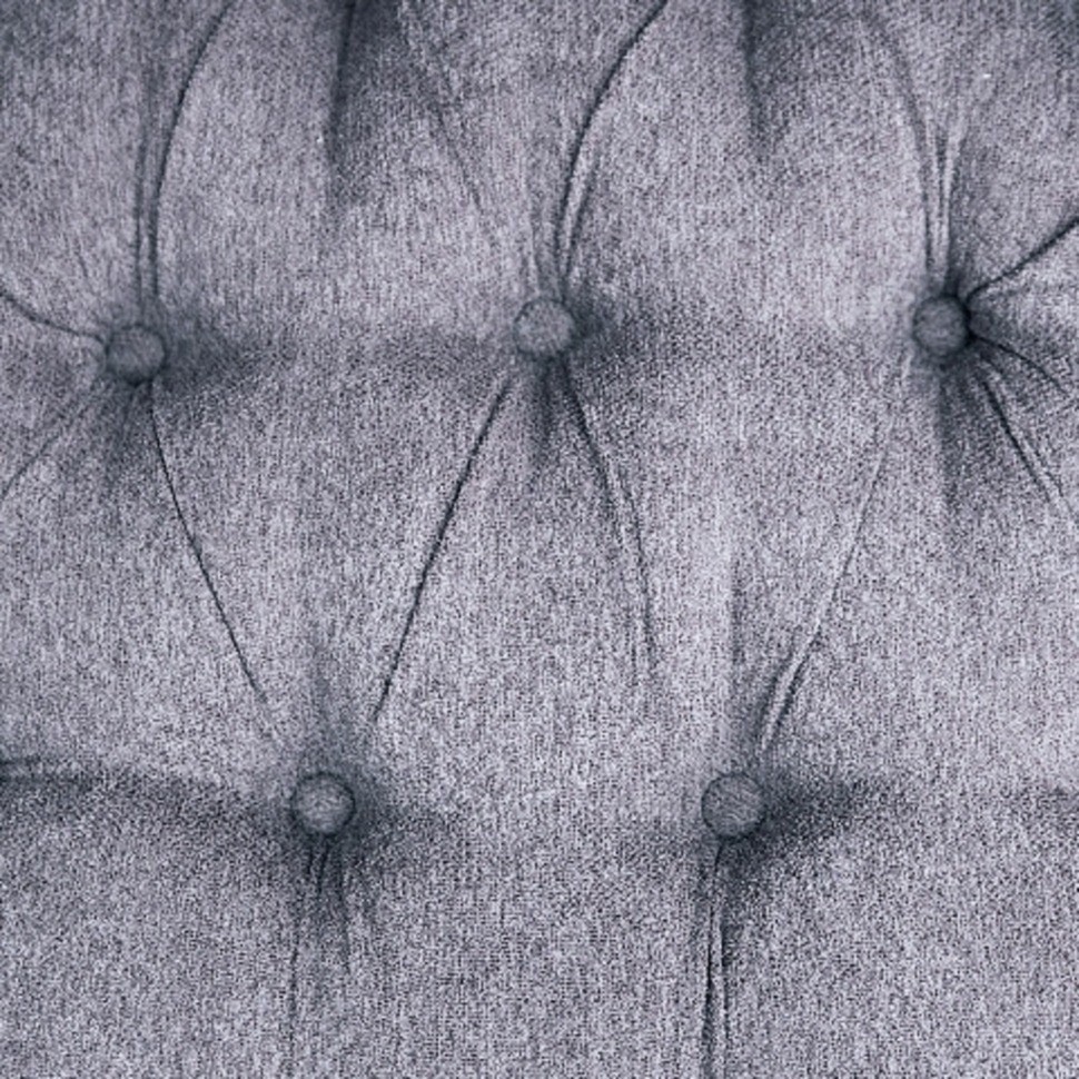 Пуф Камден NSCC-2008-20/ACCRA-12, каркас дуб, обивка лен, фурнитура бронза, grey/brown, RESTORATION HARDWARE