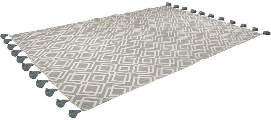 Ковер из хлопка с этническим узором Ромбы и кисточками из коллекции ethnic, 70х160 см (69445)