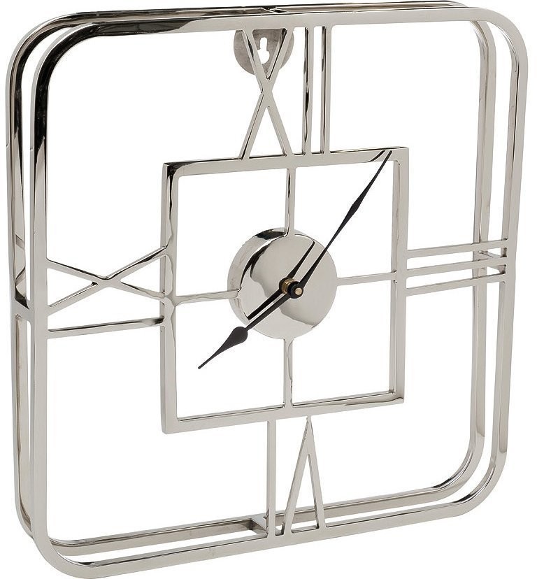 Часы настенные металл. квадратные цвет хром 40*40см (TT-00005605)